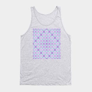 Mosaics in green and purple lines Tank Top